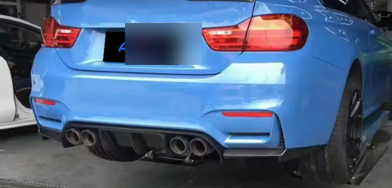 F8X Dry Carbon V Style Rear Diffuser