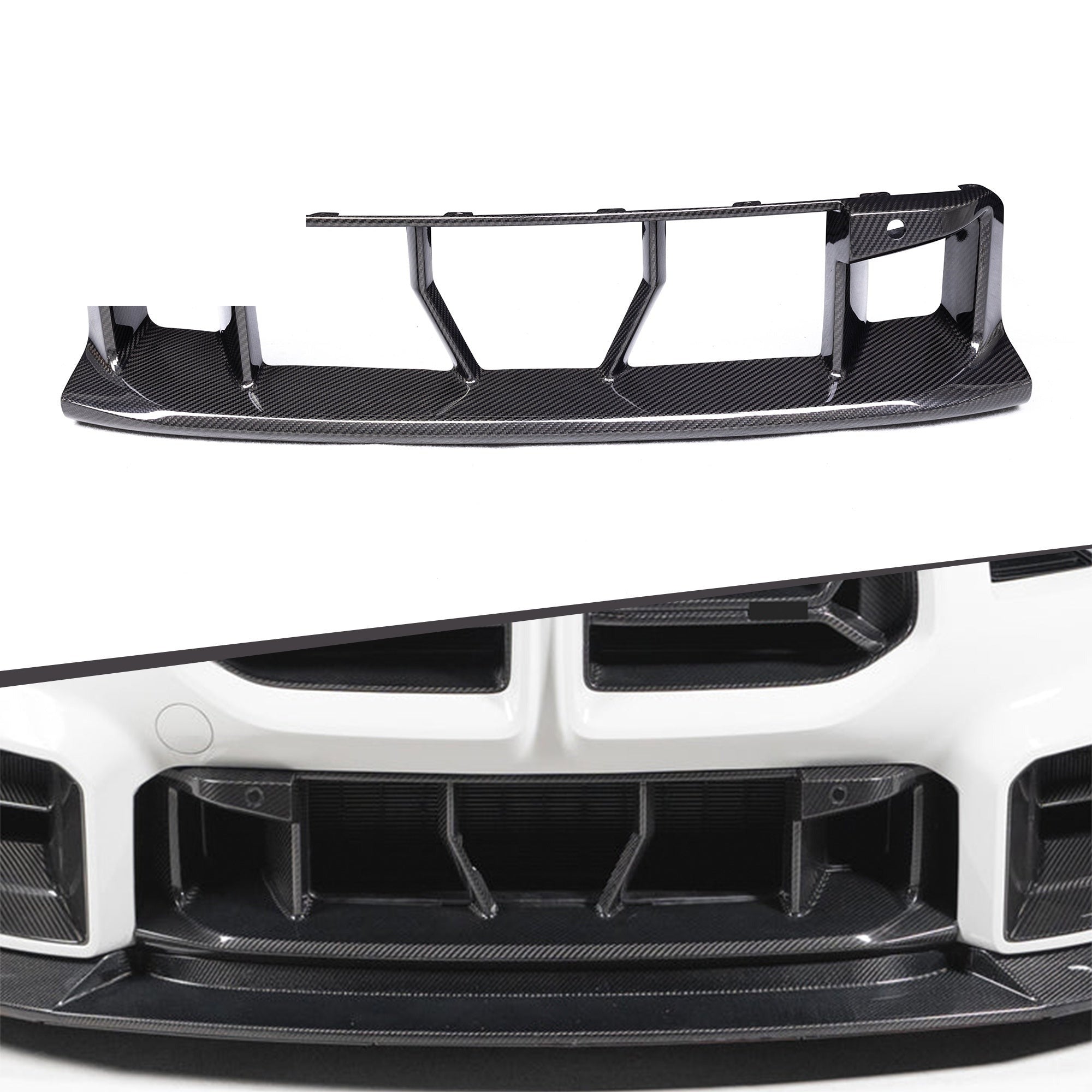 G87 Dry Carbon Front Bumper Center Lower Grille
