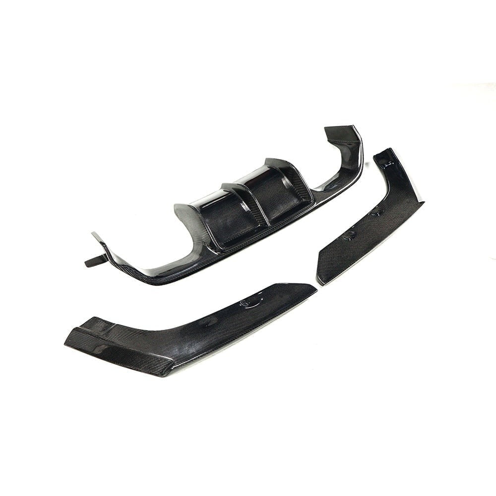 F8X Dry Carbon V Style Rear Diffuser