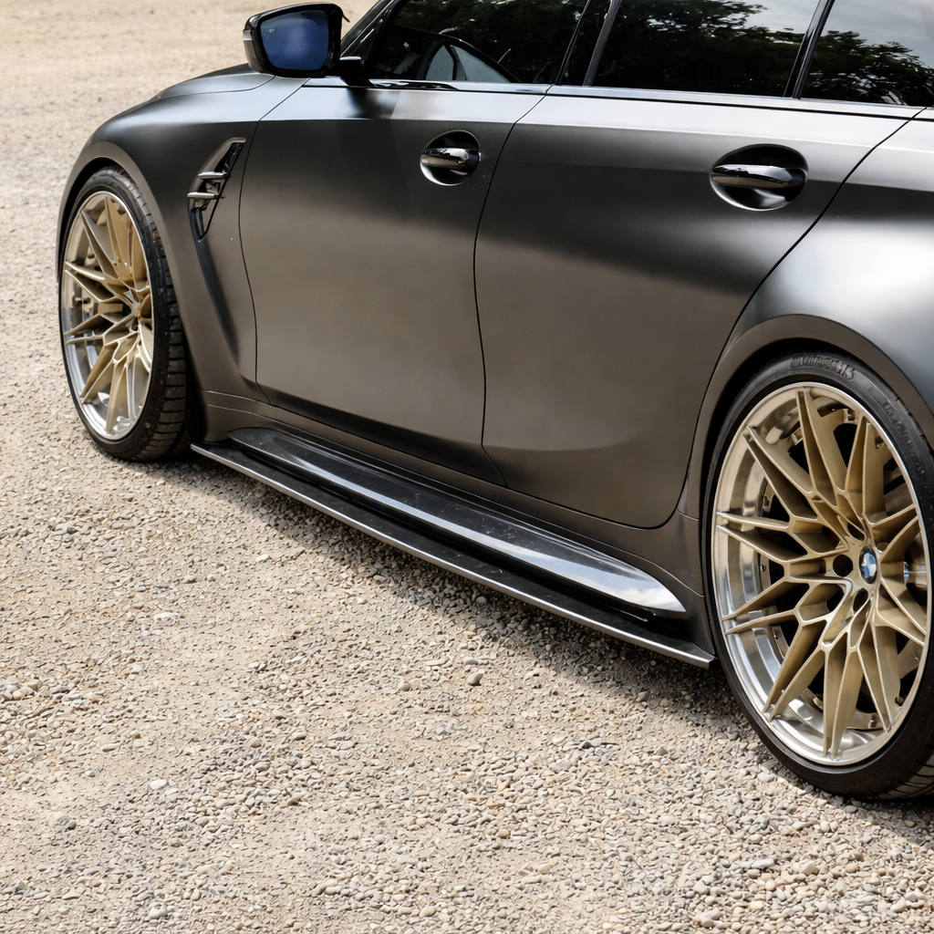 G8X Dry Carbon Flat Side Skirts