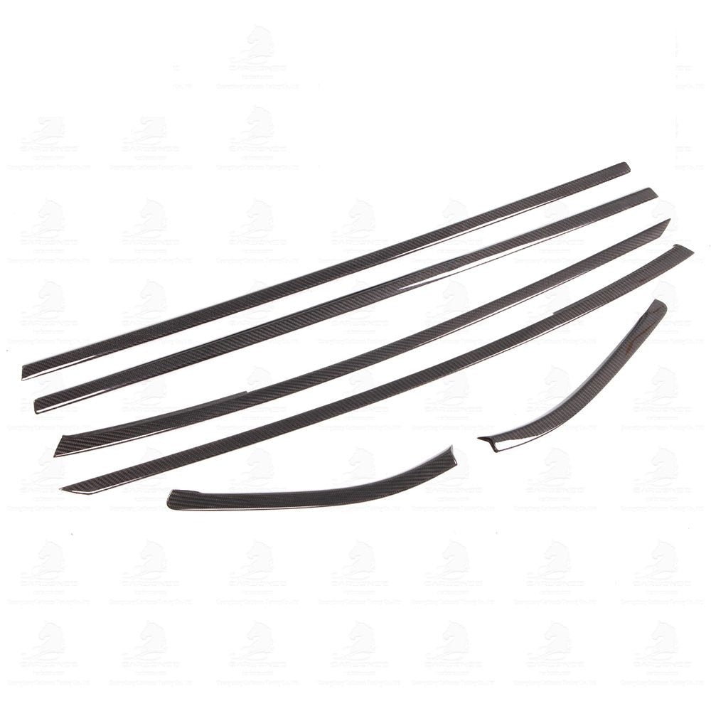 A90 Dry Carbon Door Window Trims Cover