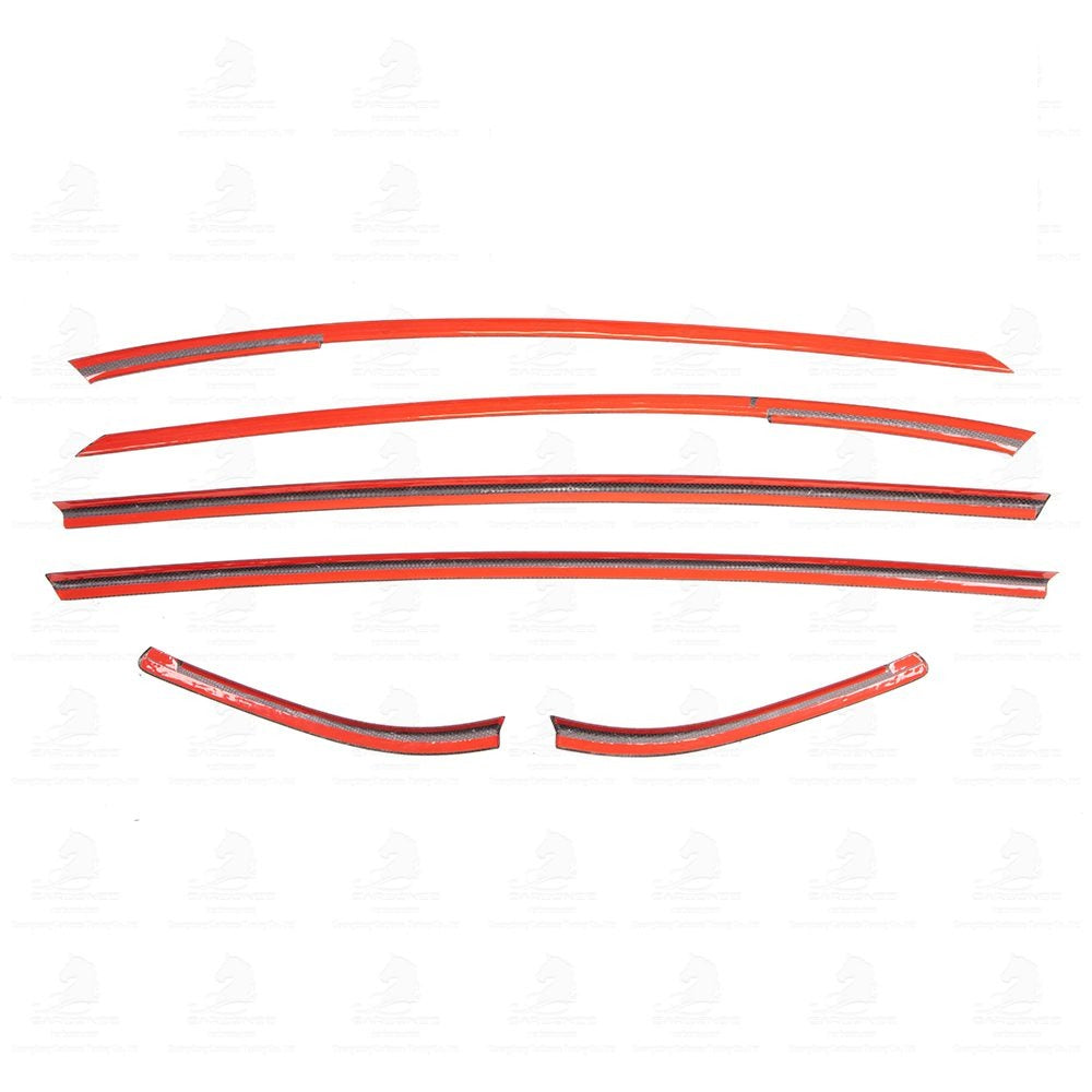 A90 Dry Carbon Door Window Trims Cover