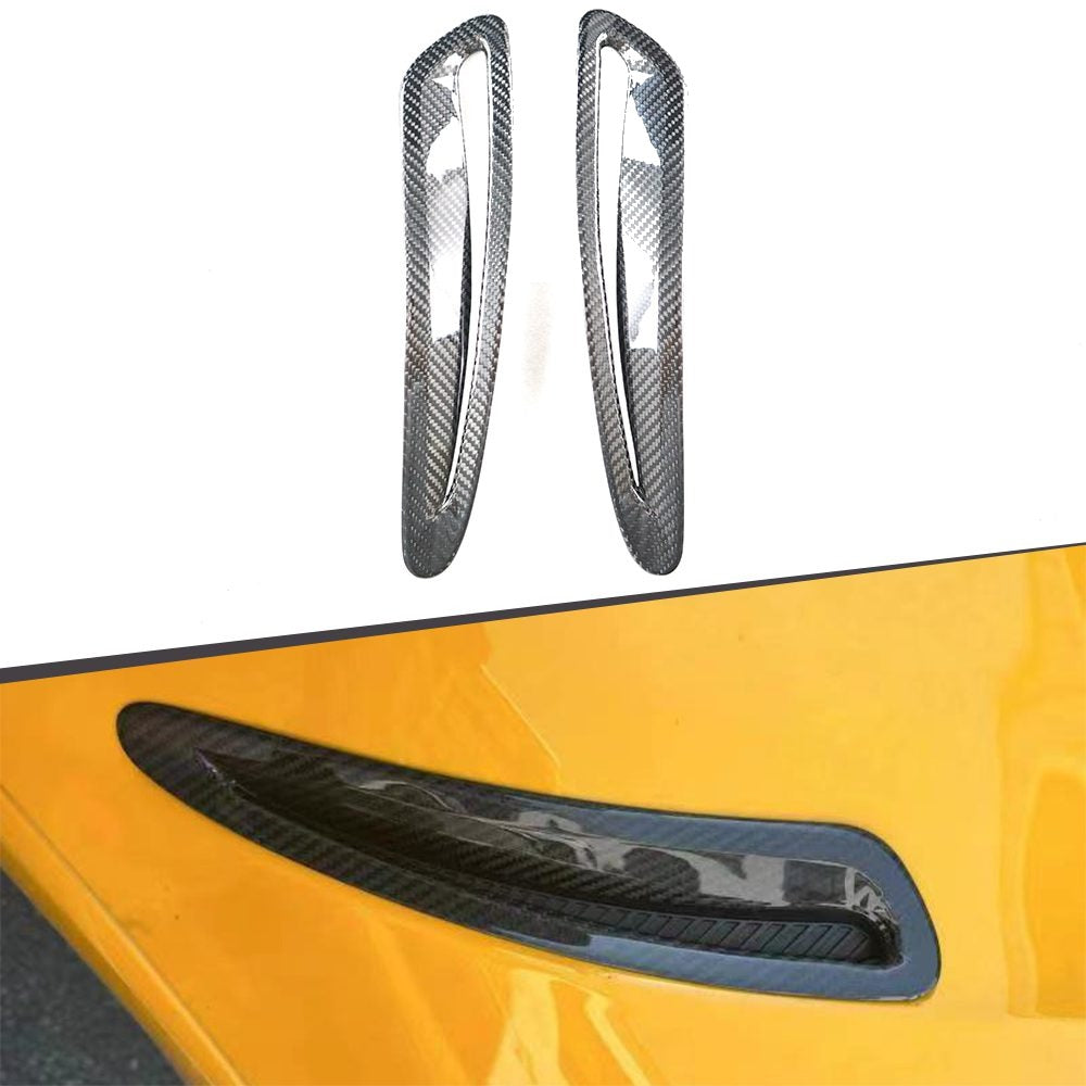A90 Dry Carbon Hood Vents (With Holes)