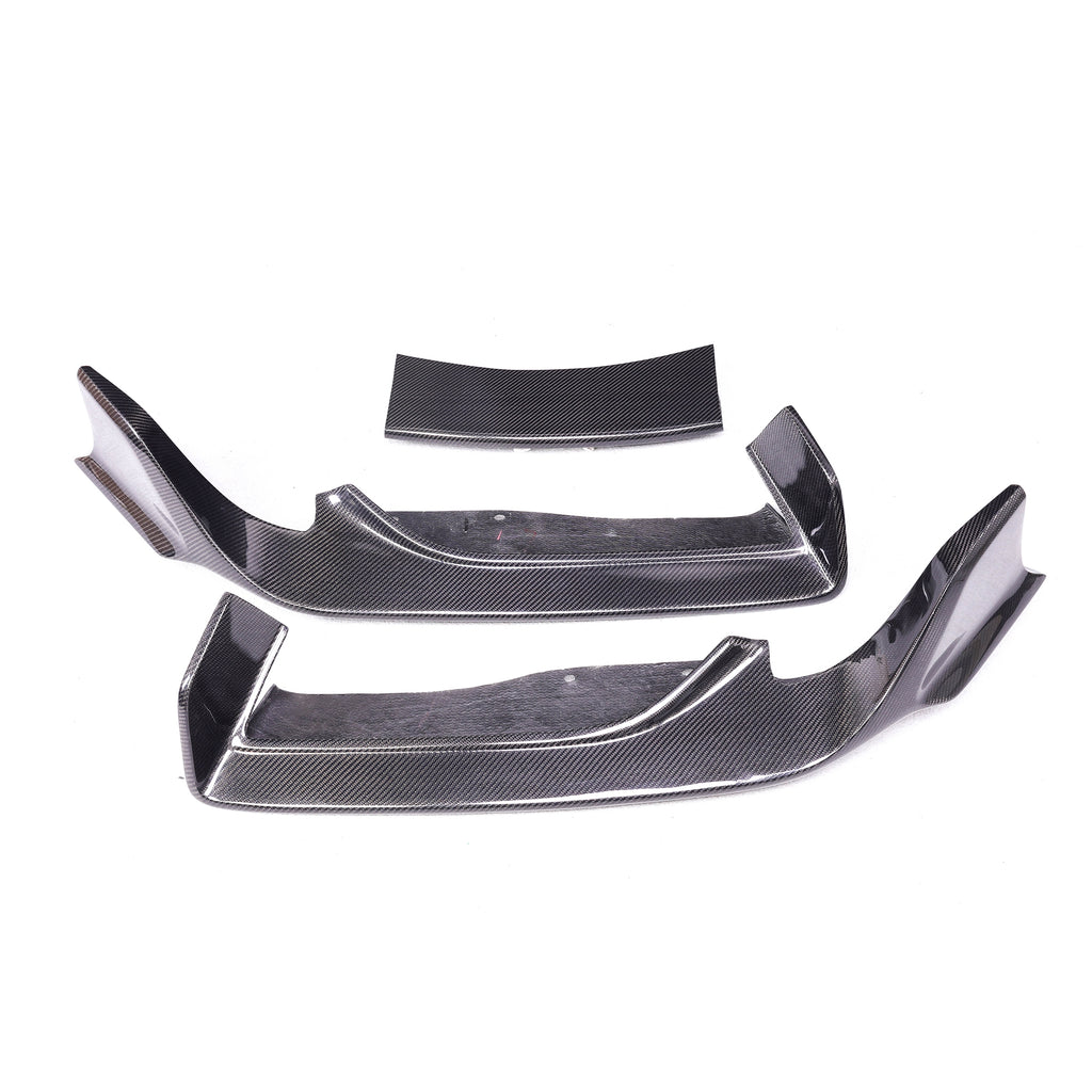 A90 Wet Carbon AD Style Front Lip 3-Piece Set for Toyota GR Supra A90
