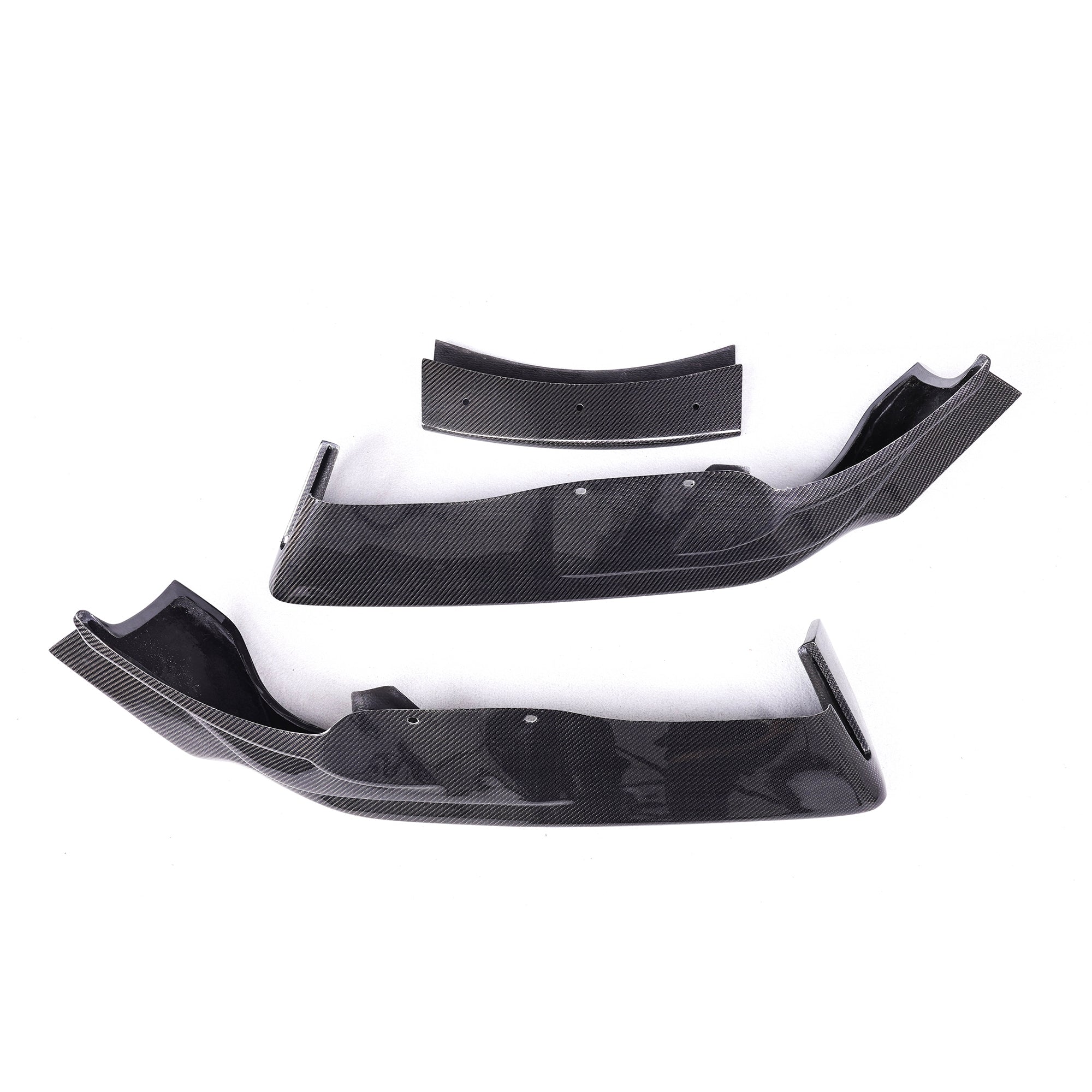 A90 Wet Carbon AD Style Front Lip 3-Piece Set for Toyota GR Supra A90 - view 4