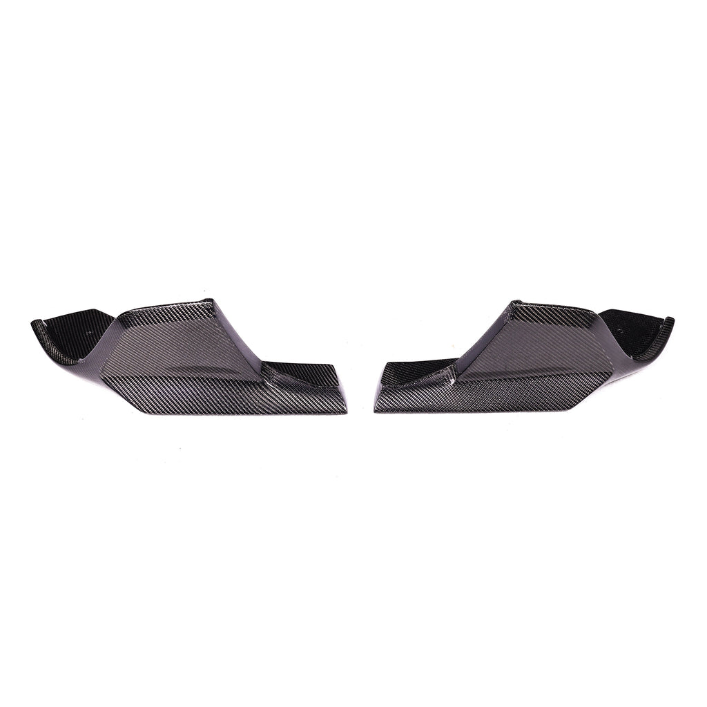 A90 Wet Carbon AD Type Rear Splitter Flaps for Toyota GR Supra A90