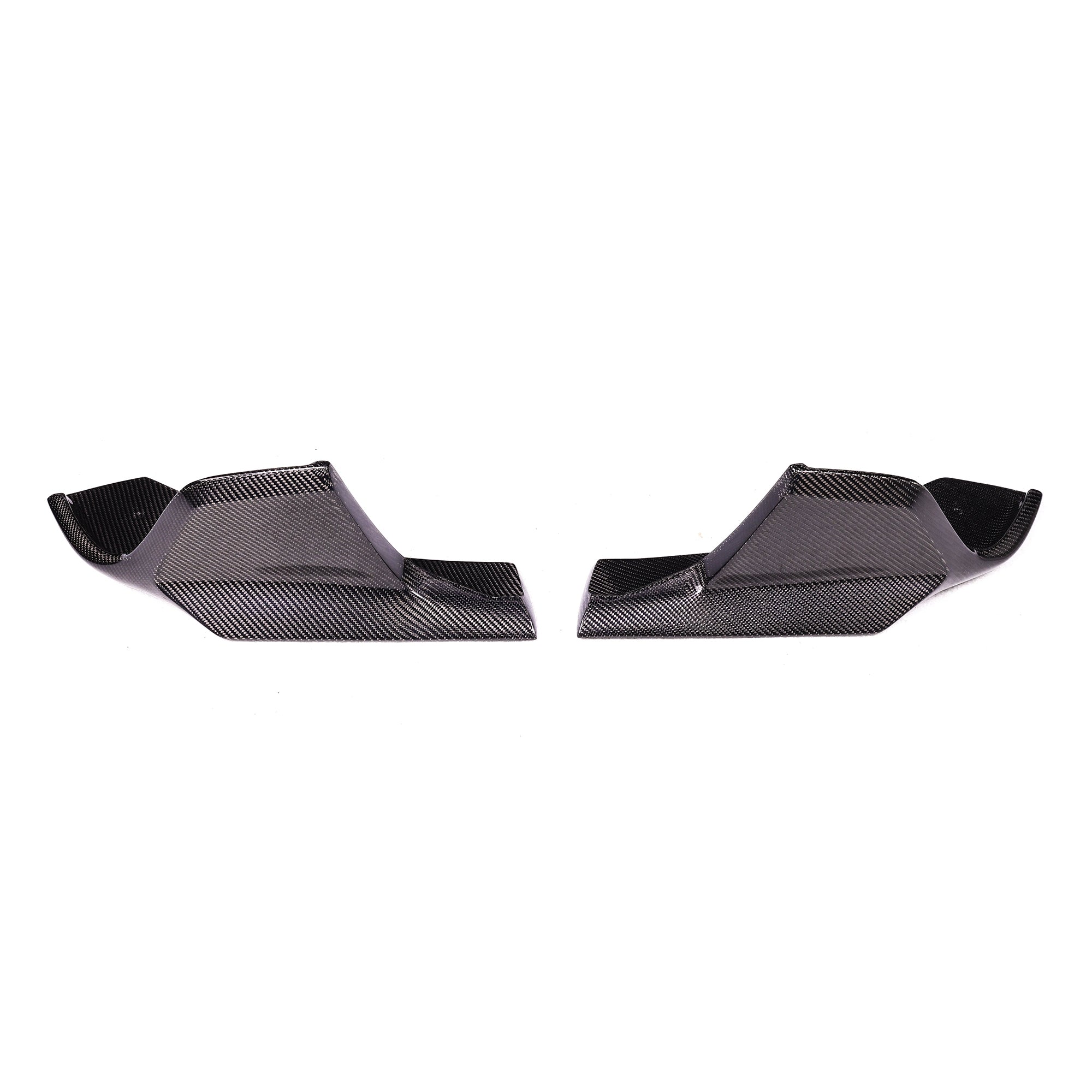 A90 Wet Carbon AD Type Rear Splitter Flaps for Toyota GR Supra A90