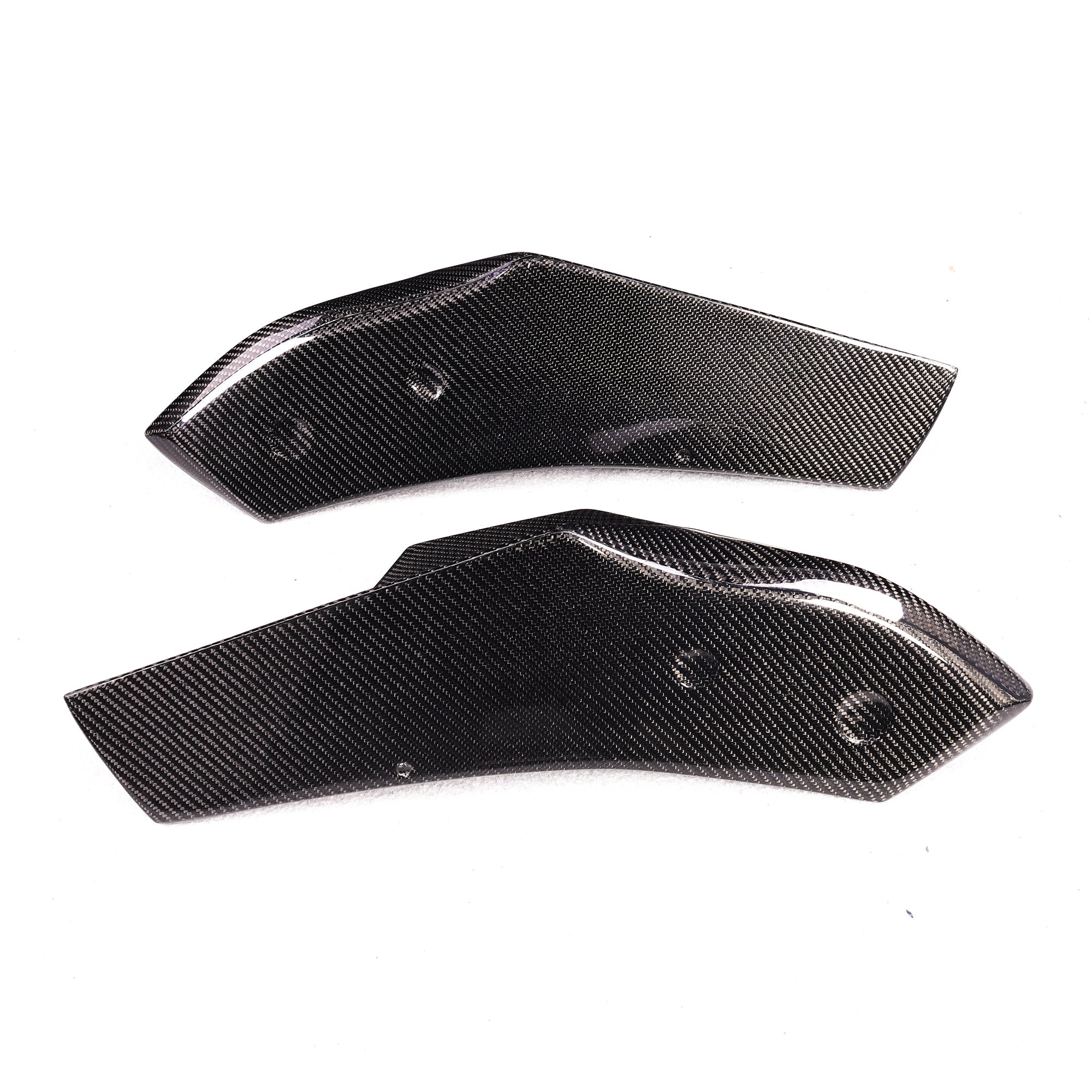 A90 Wet Carbon AD Type Rear Splitter Flaps for Toyota GR Supra A90 - view 2