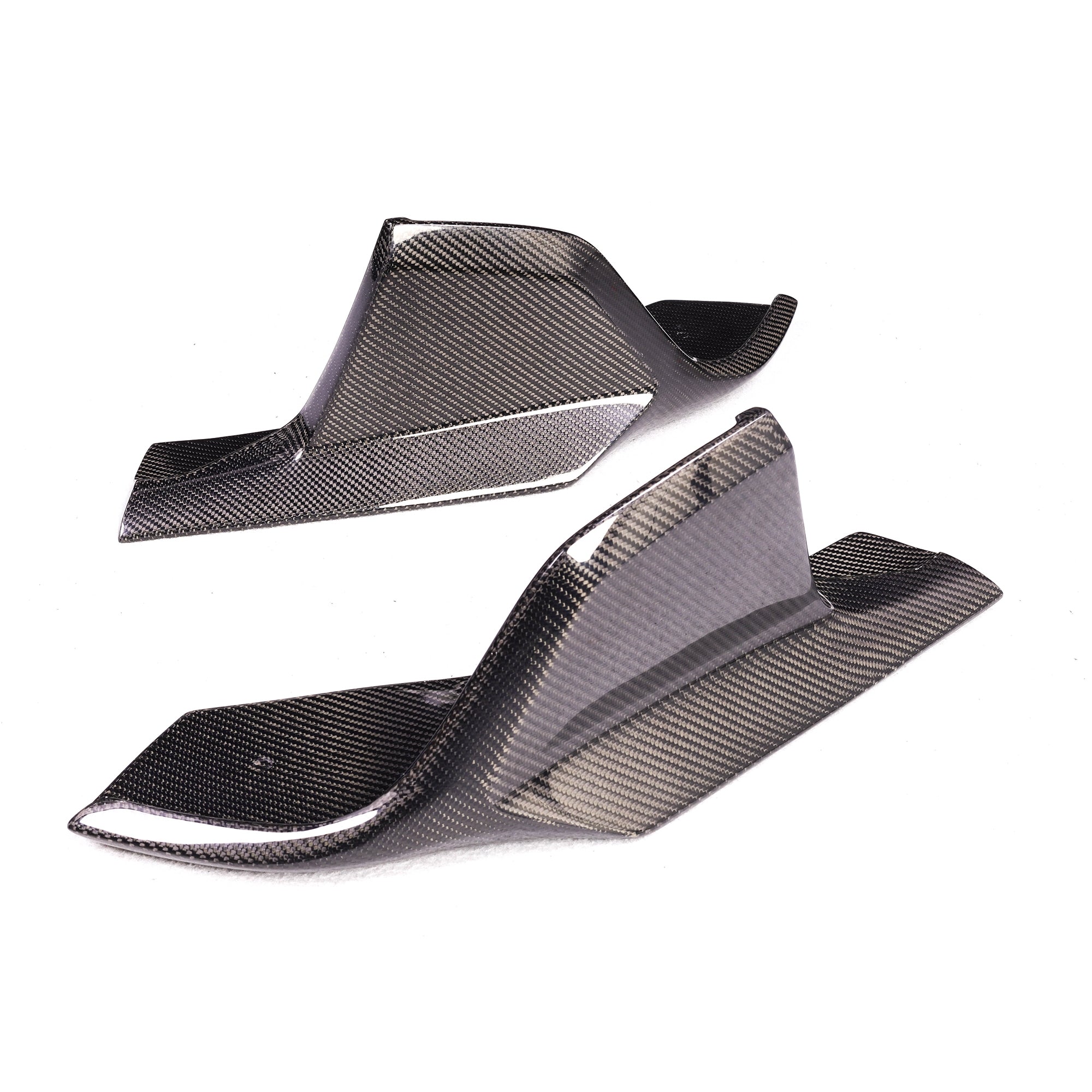 A90 Wet Carbon AD Type Rear Splitter Flaps for Toyota GR Supra A90 - view 4