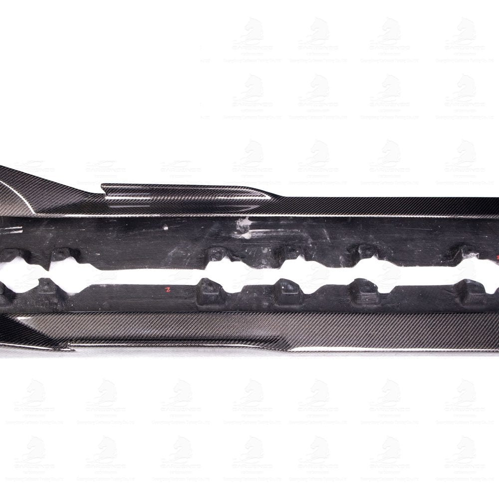A90 Wet Carbon TOMS Style Side Skirts for Toyota GR Supra A90