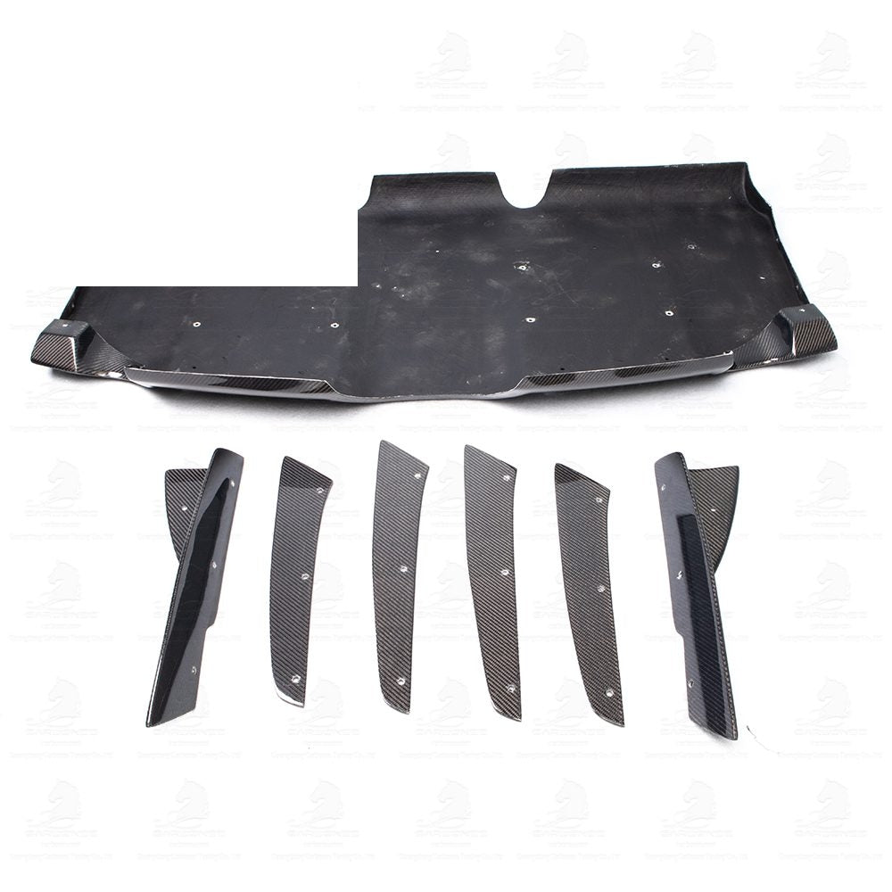 A90 Wet Carbon Varis Style Rear Bumper Diffuser for Toyota GR Supra A90 - view 4