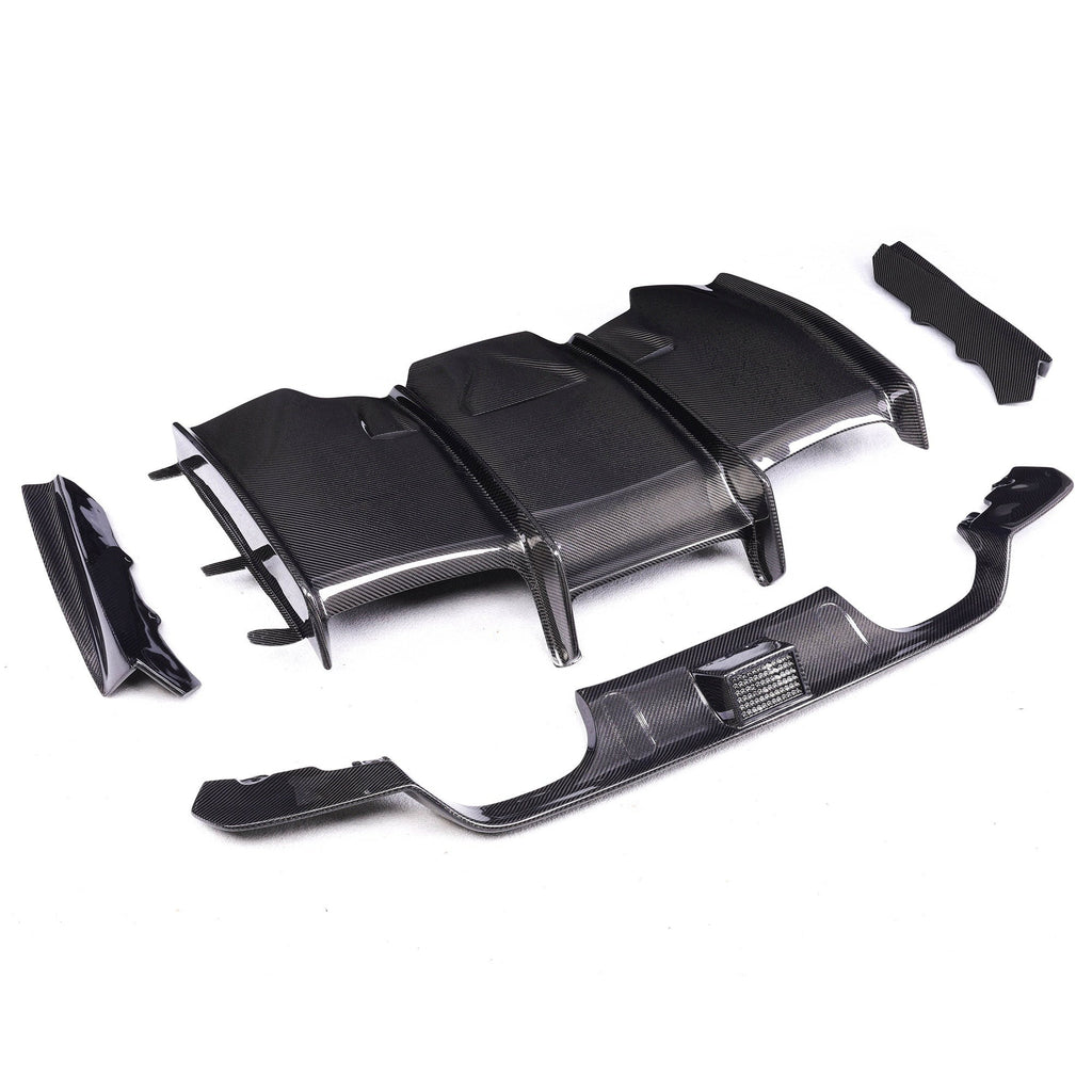 F8X Dry Carbon PSM Type LED Rear Diffuser