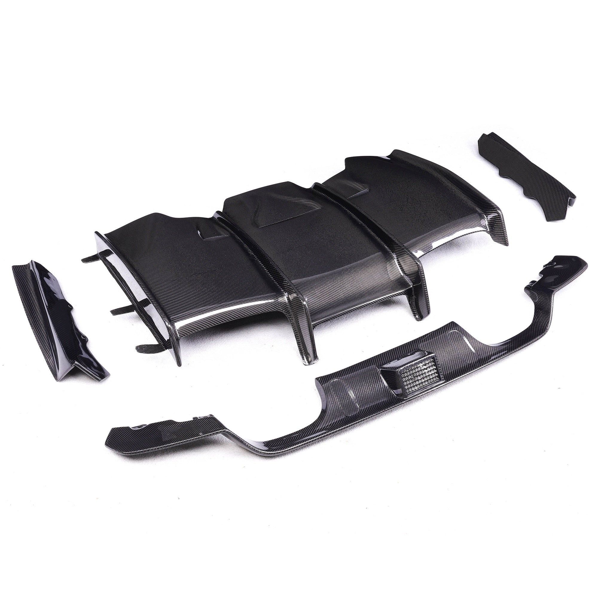 F8X Dry Carbon PSM Type LED Rear Diffuser