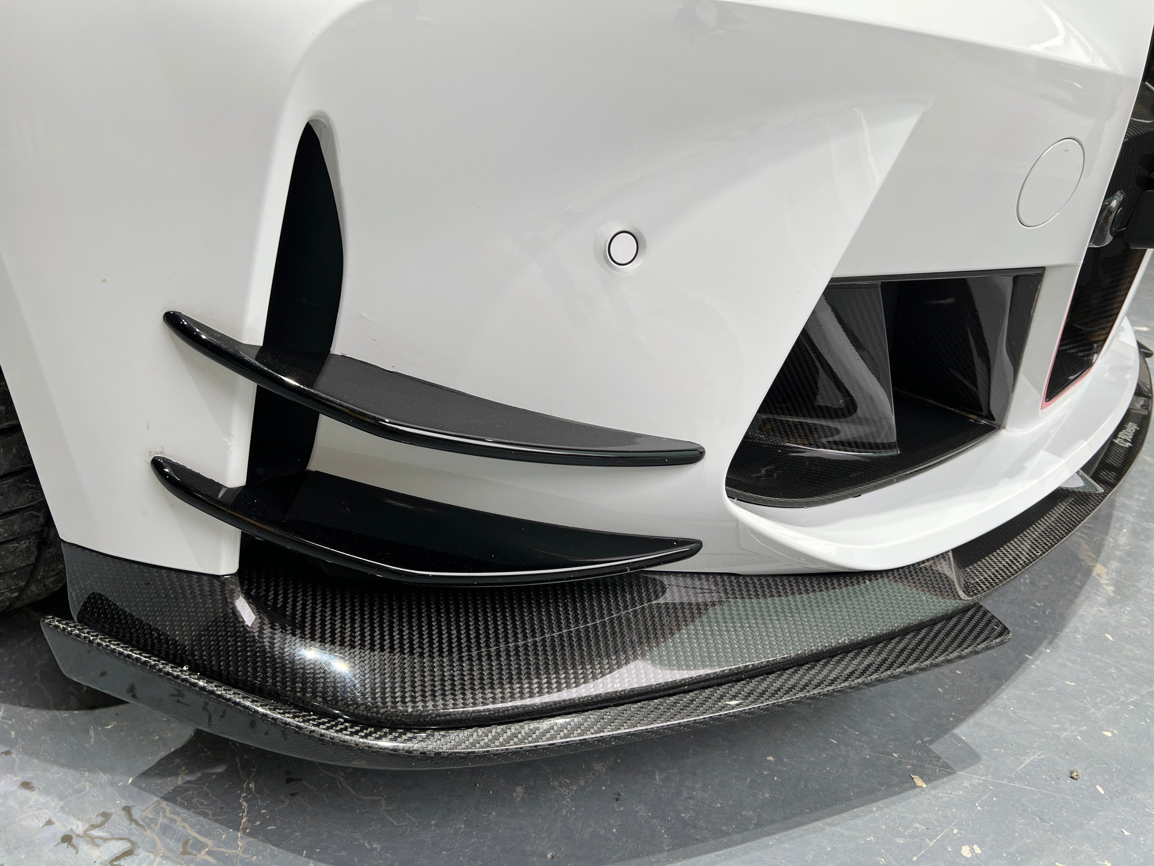 G8X Dry Carbon AC Front Bumper Wind Knife for BMW M3 G80 M4 G82 - view 2