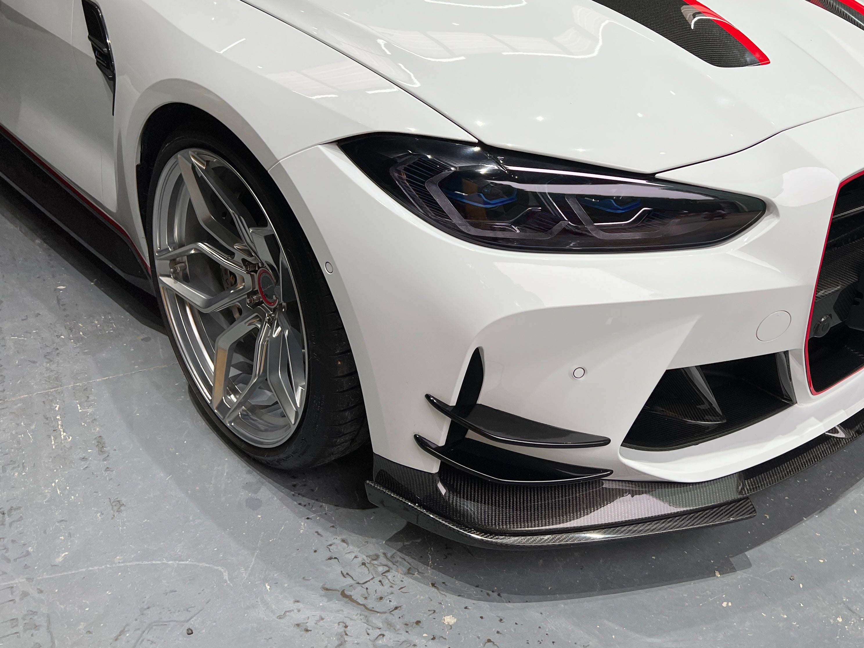 G8X Dry Carbon AC Front Bumper Wind Knife for BMW M3 G80 M4 G82 - view 5