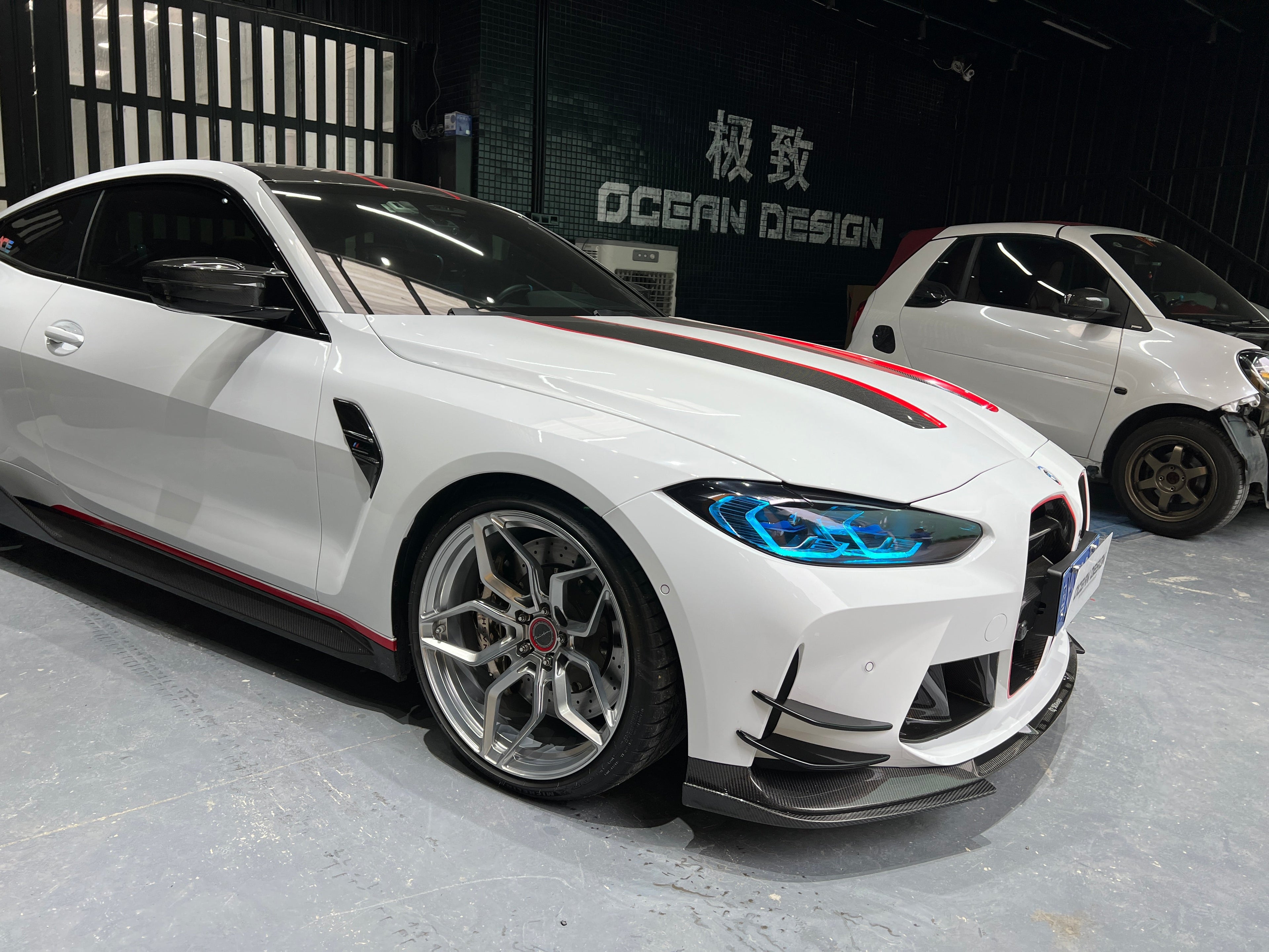 G8X Dry Carbon AC Front Bumper Wind Knife for BMW M3 G80 M4 G82 - view 6