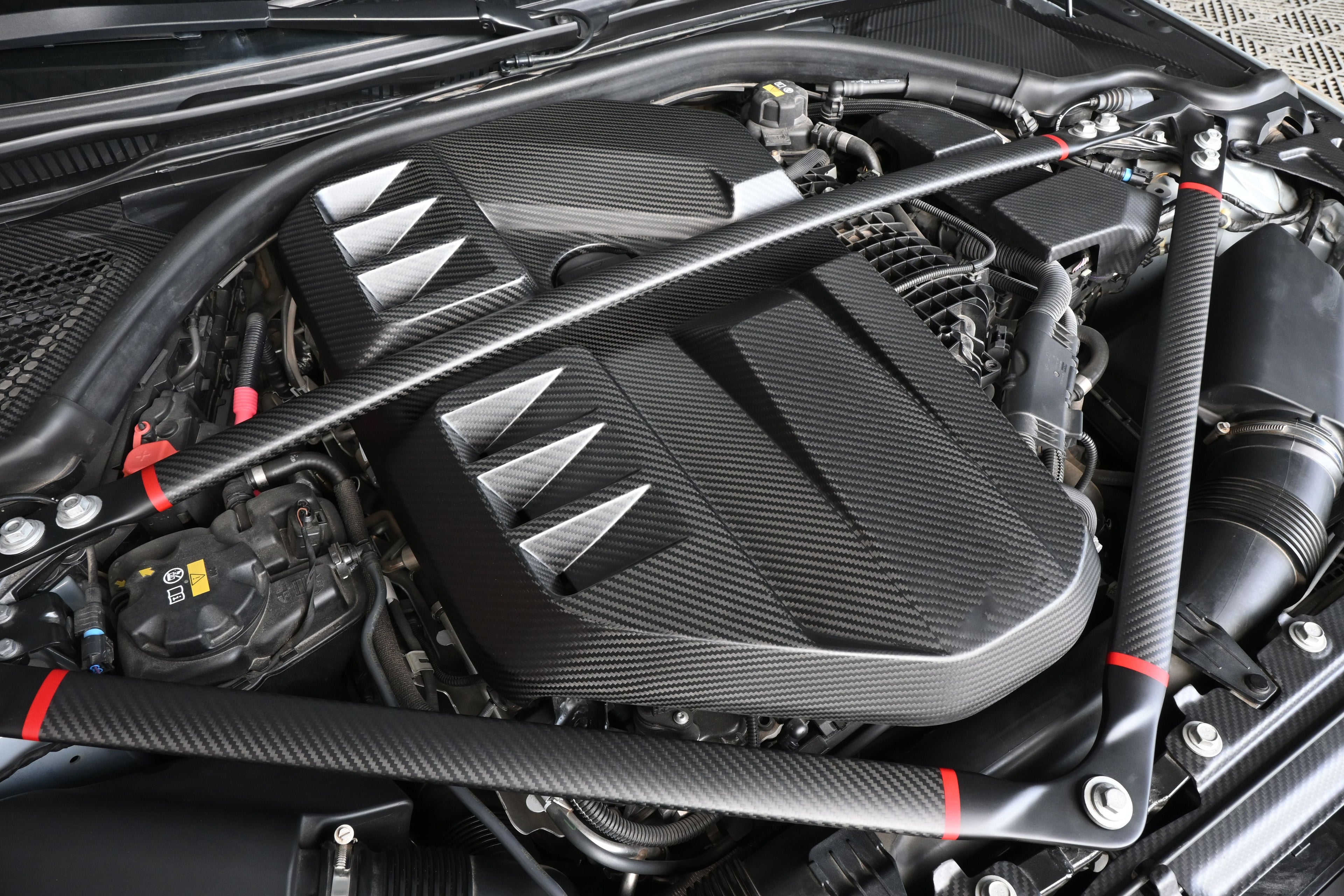 G8X Dry Carbon Top Strut Bar for BMW M3 G80 M4 G82 - view 2