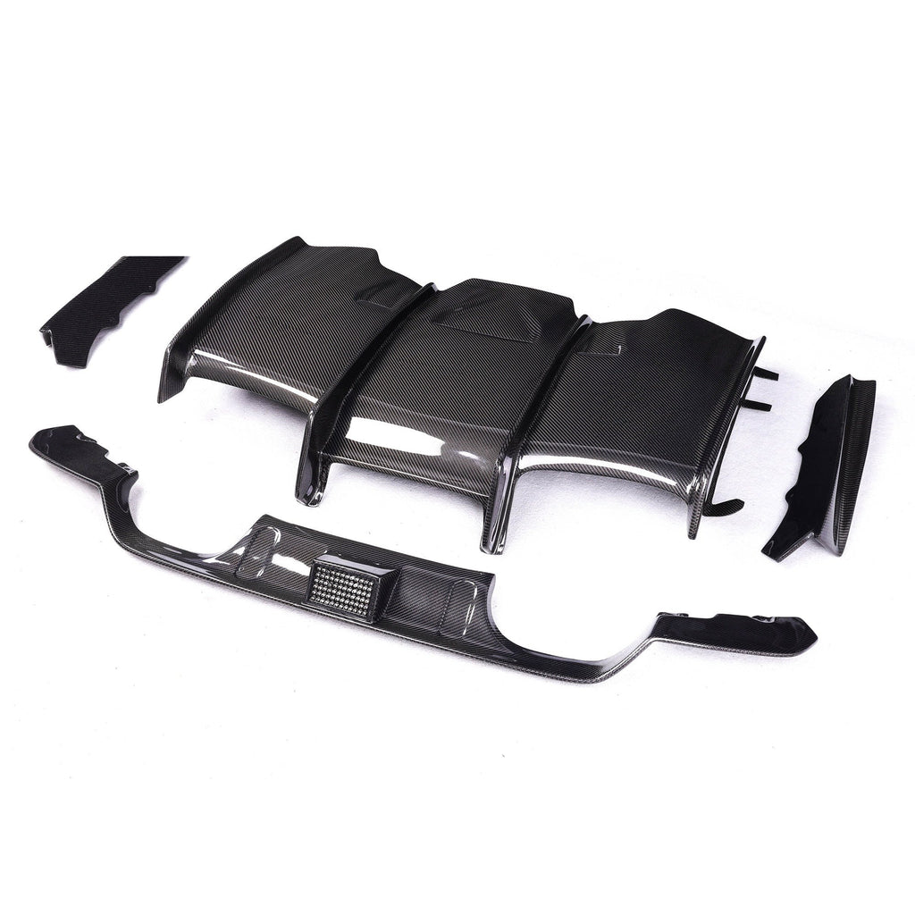 F8X Dry Carbon PSM Type LED Rear Diffuser