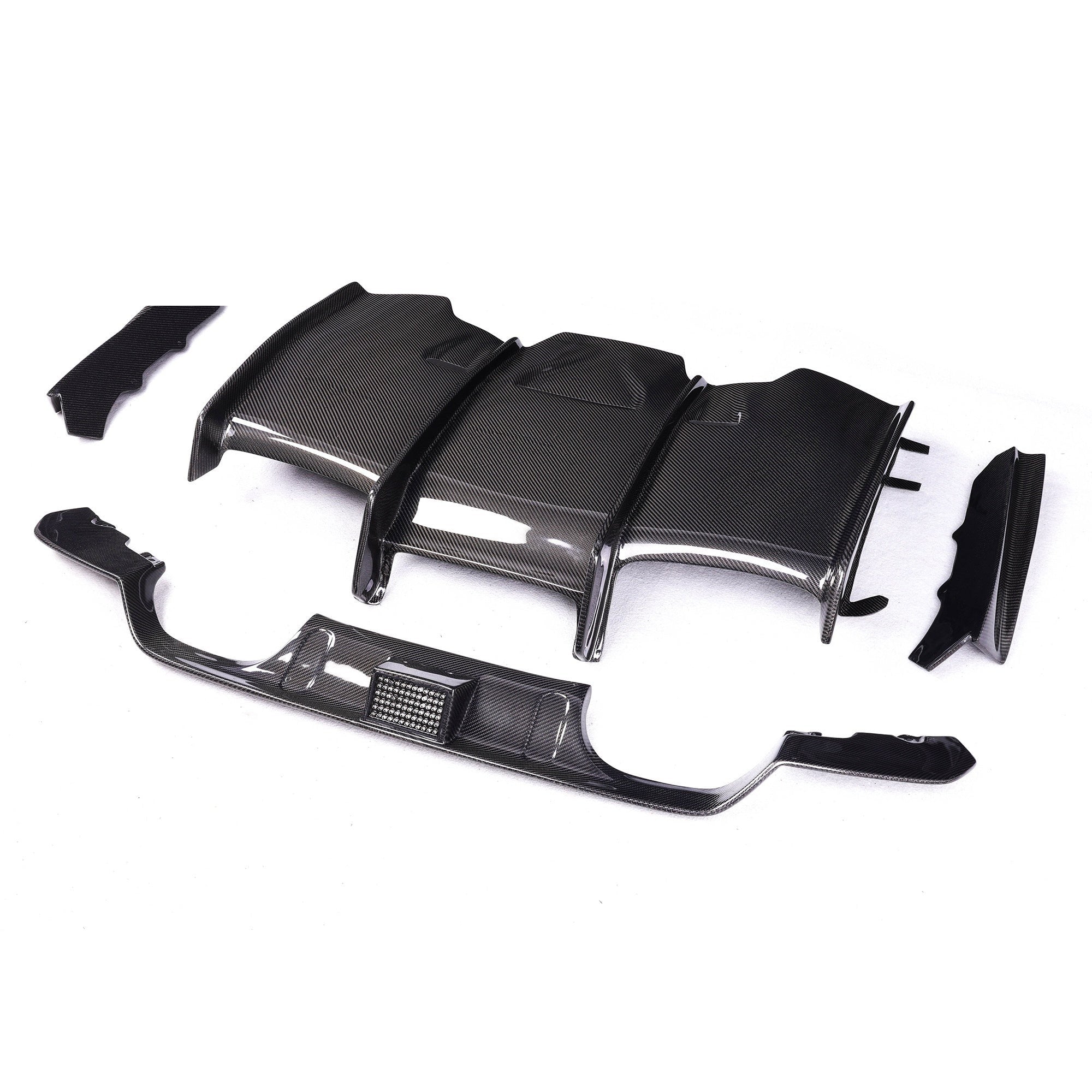 F8X Dry Carbon PSM Type LED Rear Diffuser