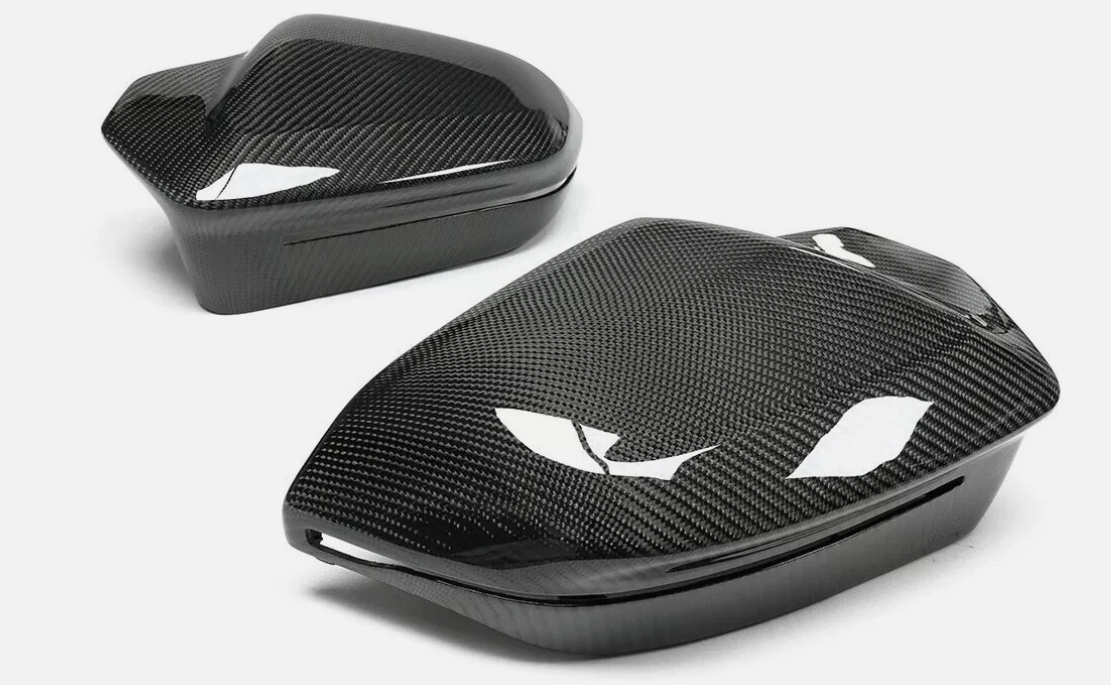 G90 Wet Carbon Mirror Covers - Replacement Style