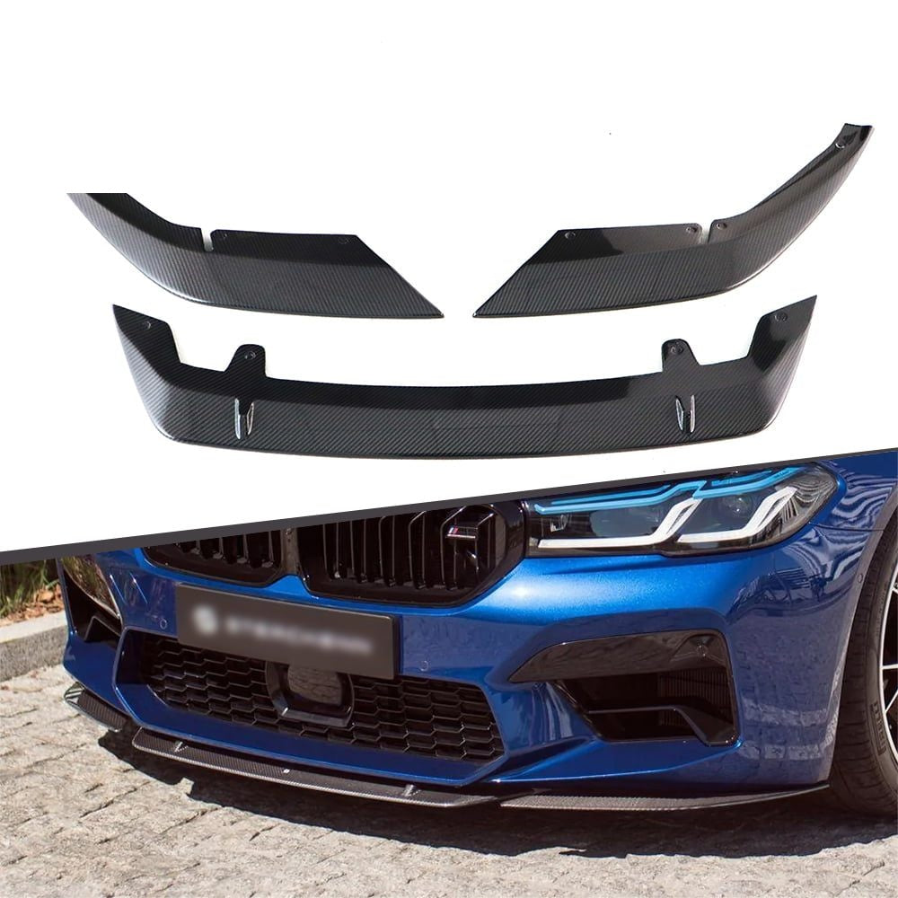 F90 LCI Wet Carbon Front Lip - ST Style (3pc)