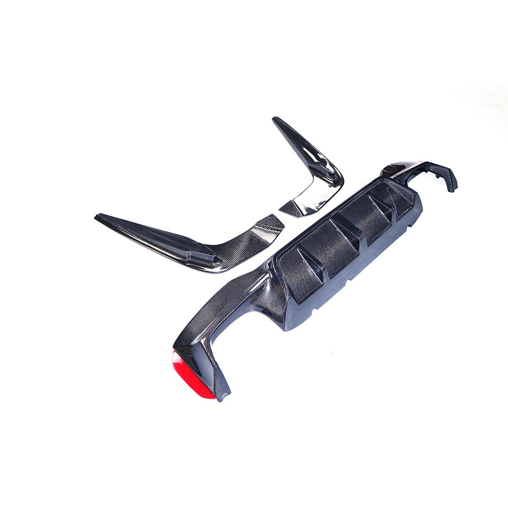 F90 Dry Carbon Rear Diffuser - 3D Style (3pc)