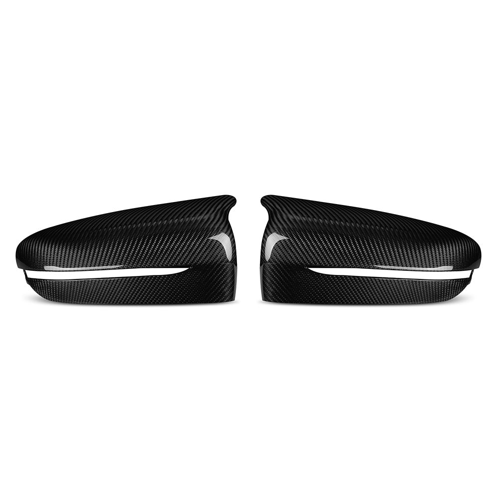 F90 Wet Carbon Mirror Covers - Replacement Style