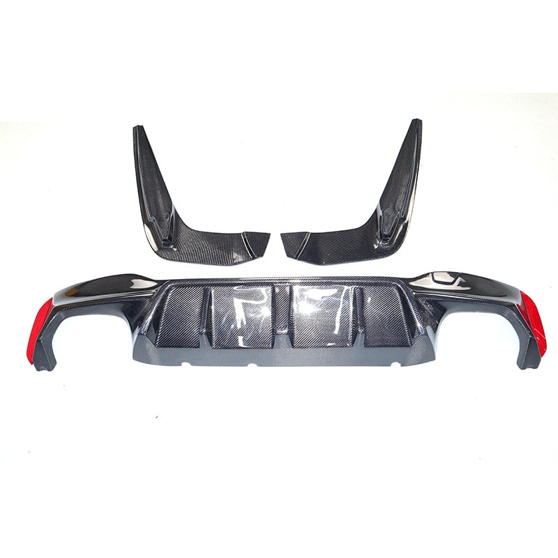 F90 Dry Carbon Rear Diffuser - 3D Style (3pc)