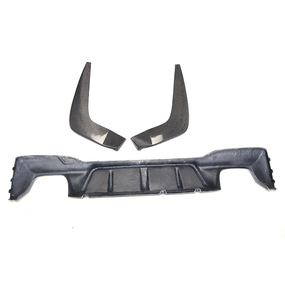 F90 Dry Carbon Rear Diffuser - 3D Style (3pc)